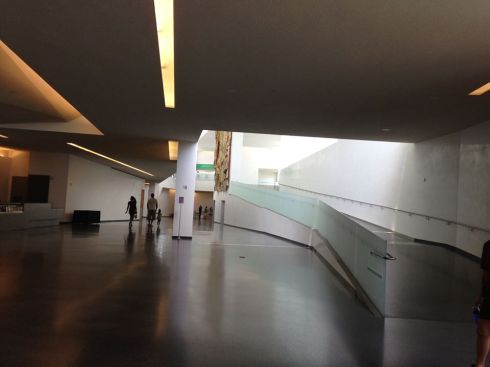 The Bloch Building's endless airport lobby. Photo: Jerry Saltz