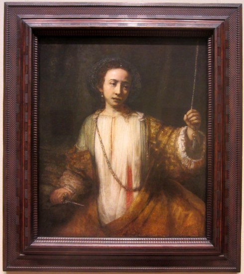 Rembrant Harmensz van Rijn, Lucretia, 1666. Oil on canvas. Minneapolis Institute of Arts