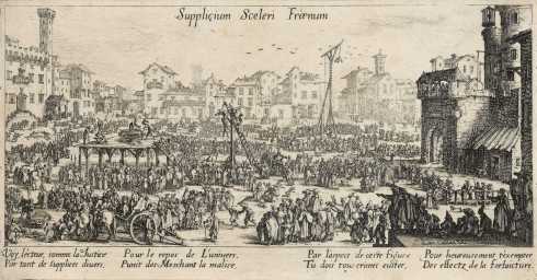 Jacques Callot, Les Supplices (The Punishments), before 1630, etching, Albert A. Feldmann Collection